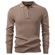 AVANOAH | TEXTURED ZIPPER POLO FOR MEN