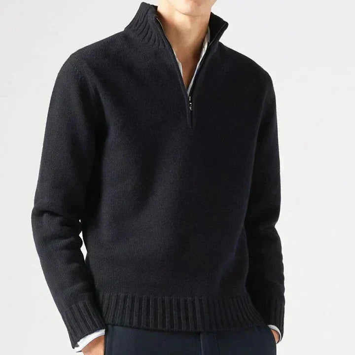 AVANOAH | WOOL TURTLENECK WITH ZIP FOR MEN