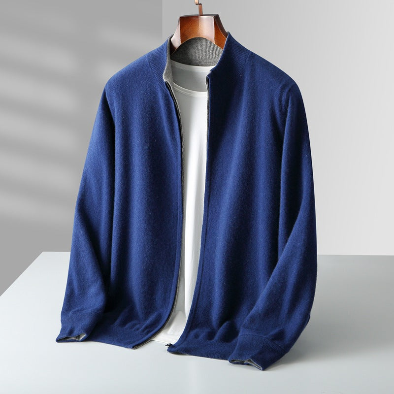 AVANOAH | ZIPPERED KNIT CARDIGAN FOR MEN