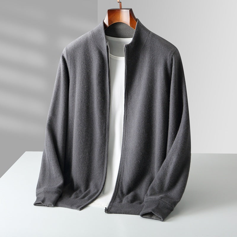 AVANOAH | ZIPPERED KNIT CARDIGAN FOR MEN