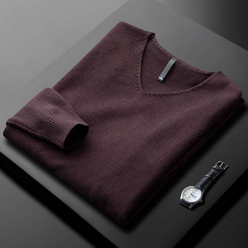 AVANOAH | V-NECK SWEATER IN PREMIUM FIBERS FOR MEN