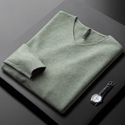 AVANOAH | V-NECK SWEATER IN PREMIUM FIBERS FOR MEN
