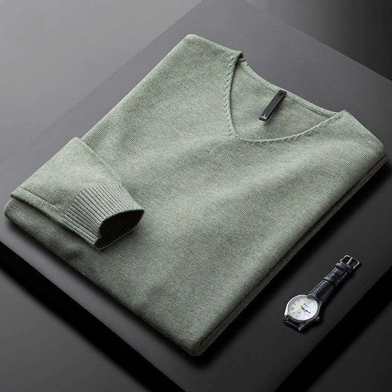 AVANOAH | V-NECK SWEATER IN PREMIUM FIBERS FOR MEN