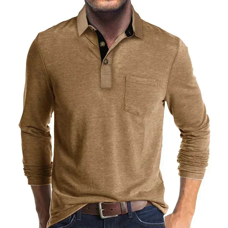 AVANOAH | CLASSIC LONG SLEEVE POLO FOR MEN