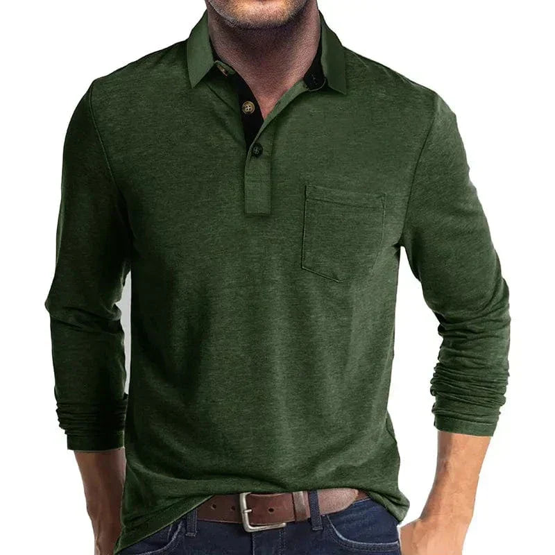 AVANOAH | CLASSIC LONG SLEEVE POLO FOR MEN
