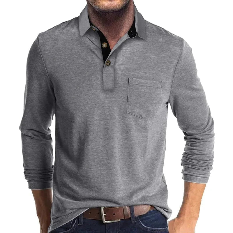 AVANOAH | CLASSIC LONG SLEEVE POLO FOR MEN