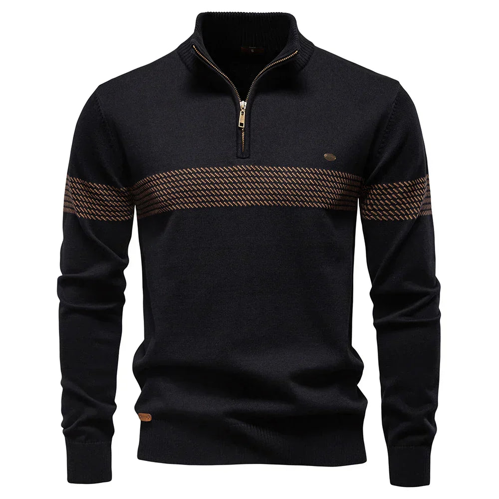 AVANOAH | CLASSIC HALF-ZIP KNIT SWEATER FOR MEN