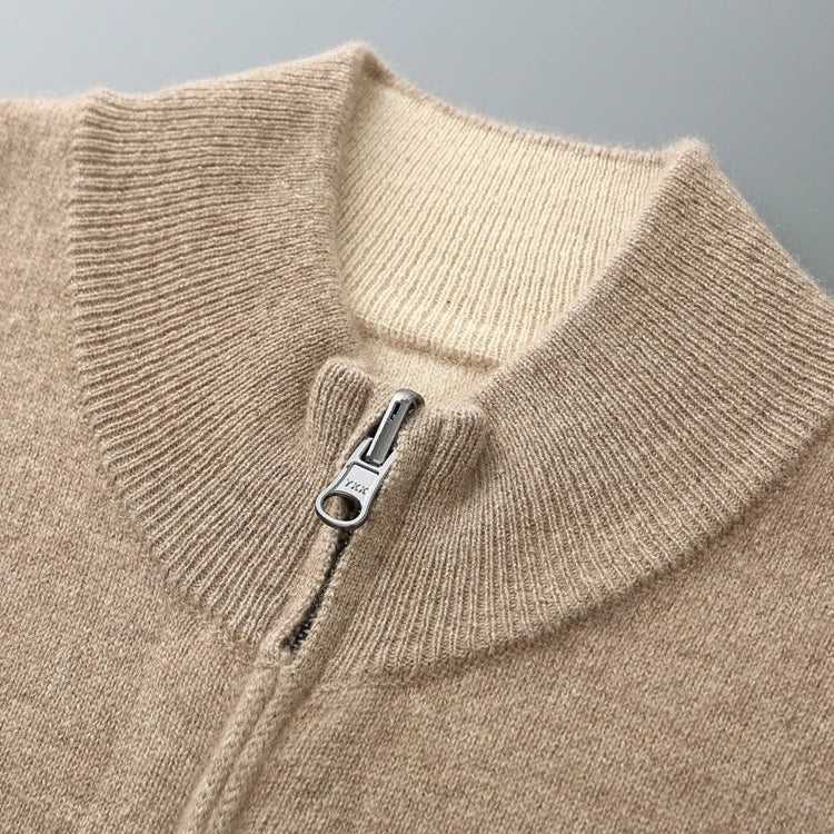 AVANOAH | ZIPPERED KNIT CARDIGAN FOR MEN