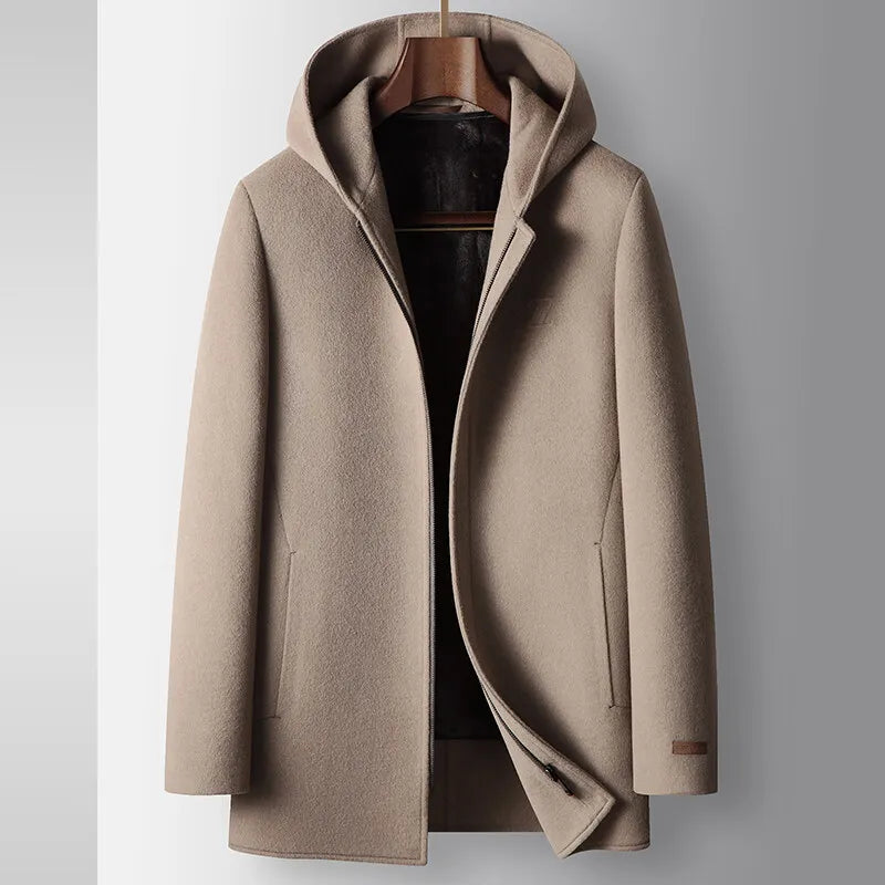 AVANOAH | WOOL HOODED COAT FOR MEN