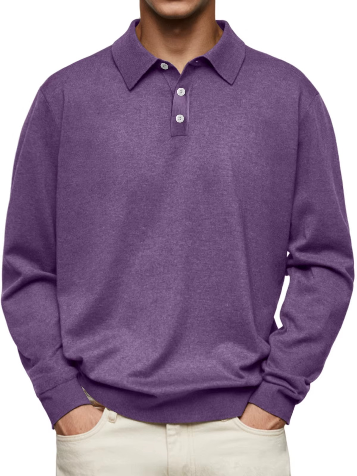 AVANOAH | LONG SLEEVE POLO SHIRT FOR MEN