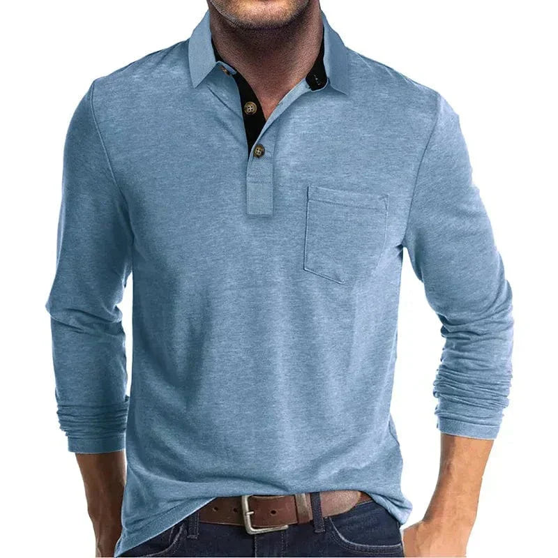 AVANOAH | CLASSIC LONG SLEEVE POLO FOR MEN