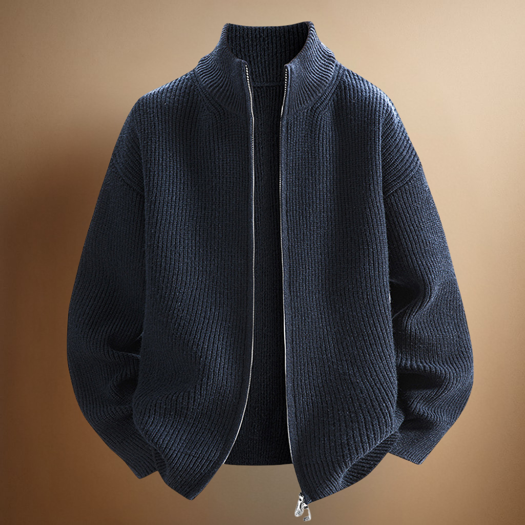 AVANOAH | RIBBED ZIP SWEATER FOR MEN