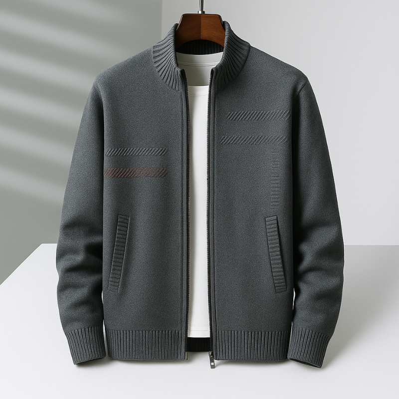 AVANOAH | ZIP-UP KNIT JACKET FOR MEN