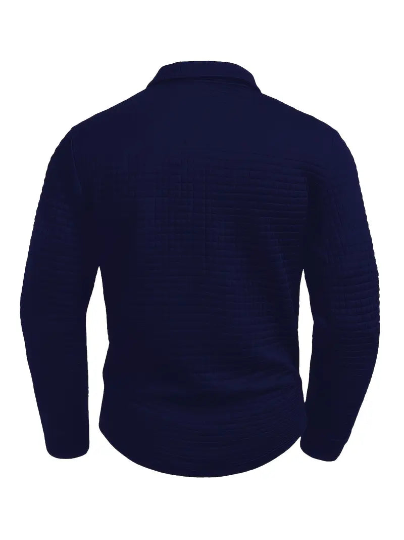 AVANOAH | LONG SLEEVE TEXTURED POLO