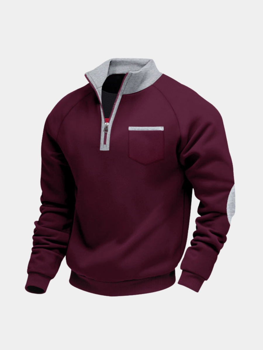 AVANOAH | FLEECE PULLOVER WITH HALF ZIP FOR MEN