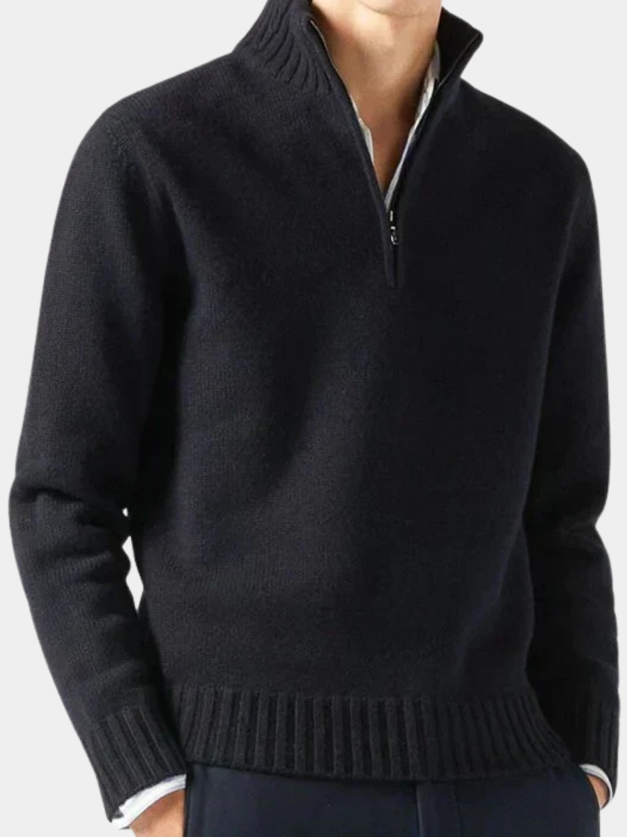 AVANOAH | WOOL TURTLENECK WITH ZIP FOR MEN