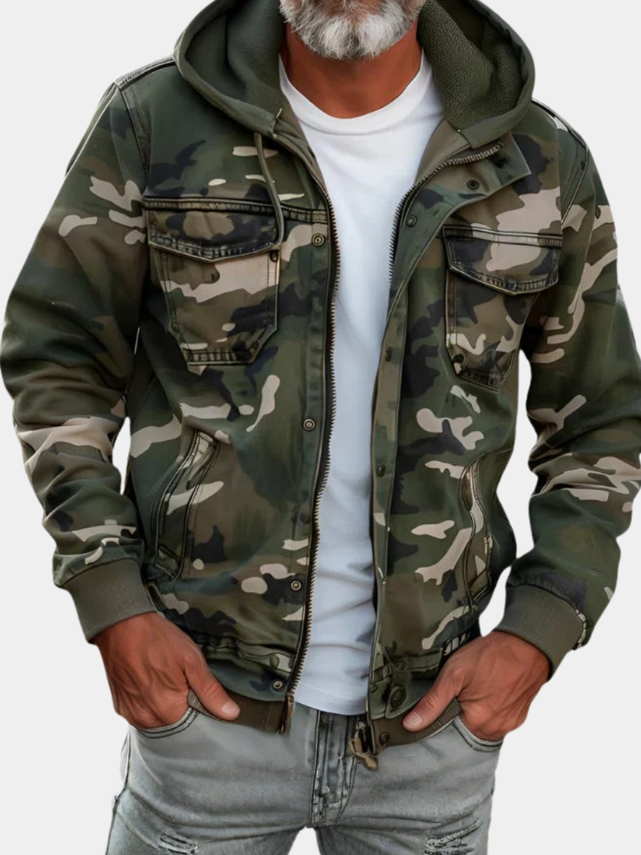 AVANOAH | MILITARY STYLE HOODED JACKET FOR MEN