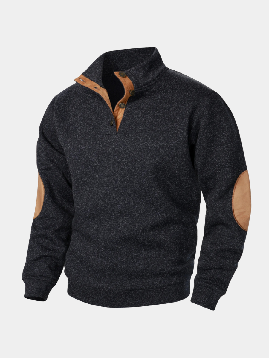 AVANOAH | BUTTON-IN KNIT SWEATER FOR MEN