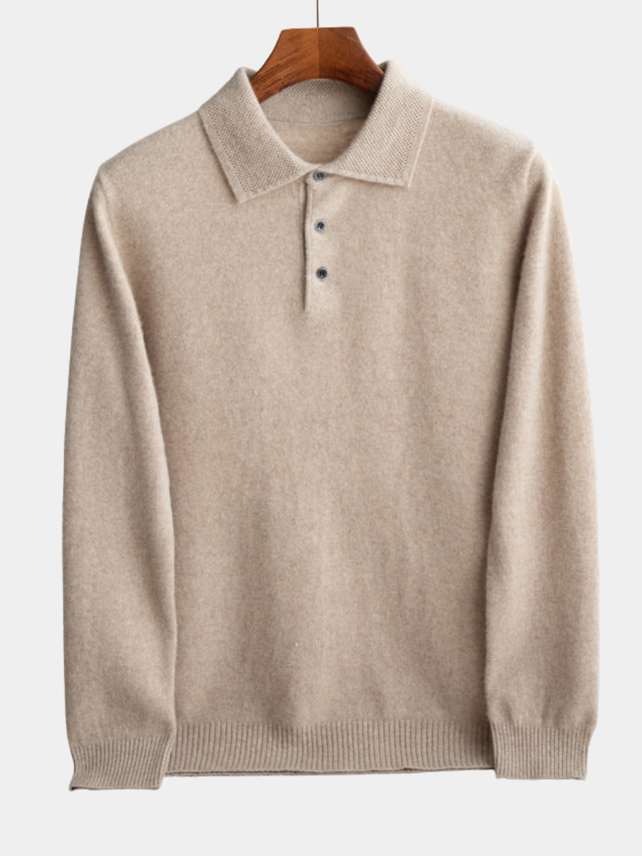 AVANOAH | CLASSIC MEN'S POLO SWEATER (premium wool)