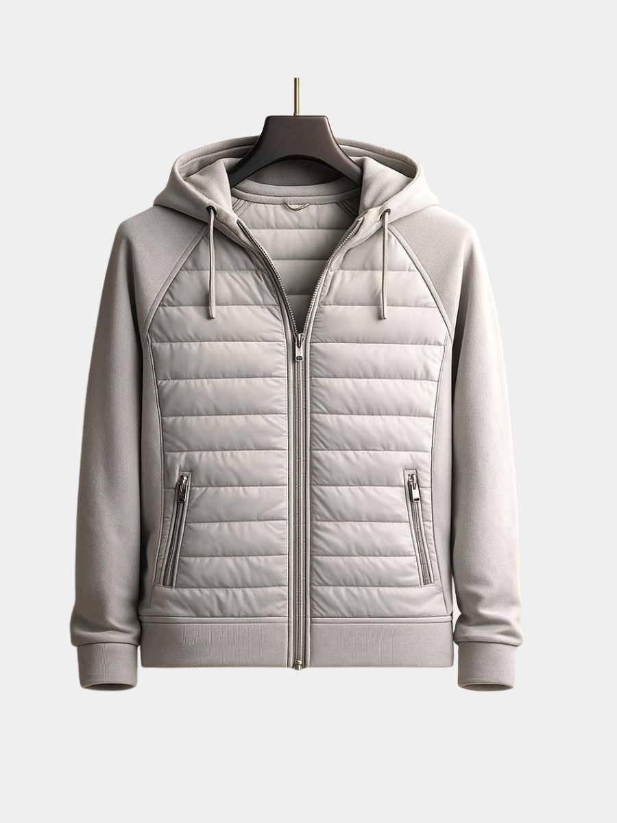 AVANOAH | QUILTED ZIP HOODIE FOR MEN