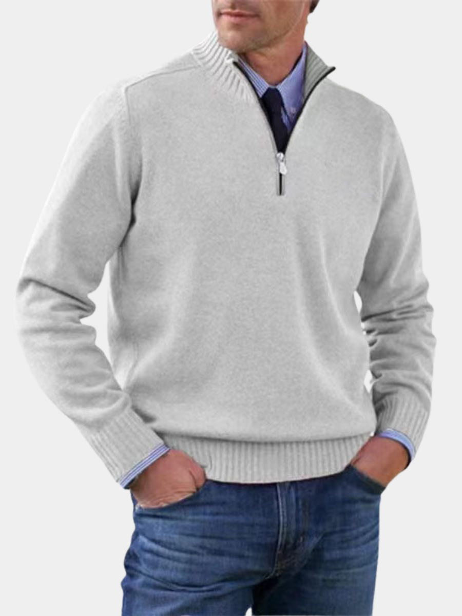 AVANOAH | ELEGANT MEN'S HALF-ZIP SWEATER