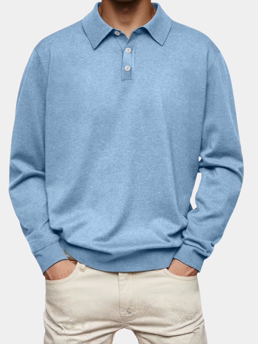 AVANOAH | LONG SLEEVE POLO SHIRT FOR MEN