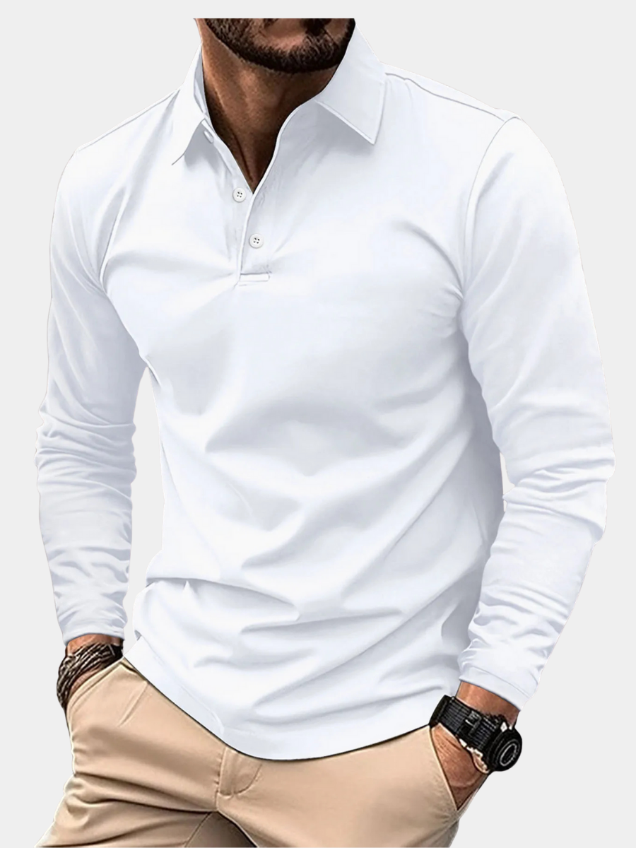 AVANOAH | LONG SLEEVE POLO FOR MEN