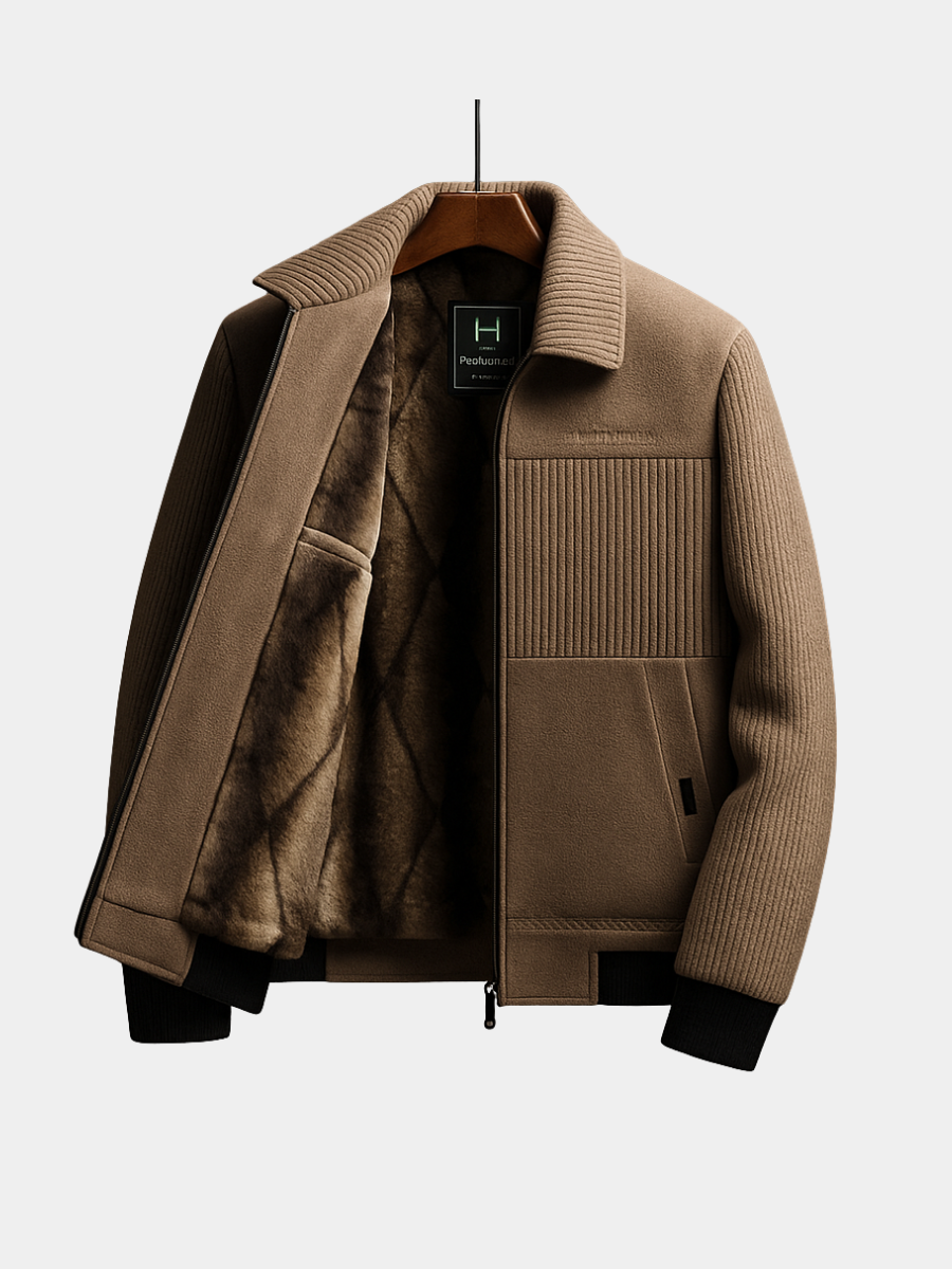 AVANOAH | TEXTURED ZIP-UP JACKET FOR MEN