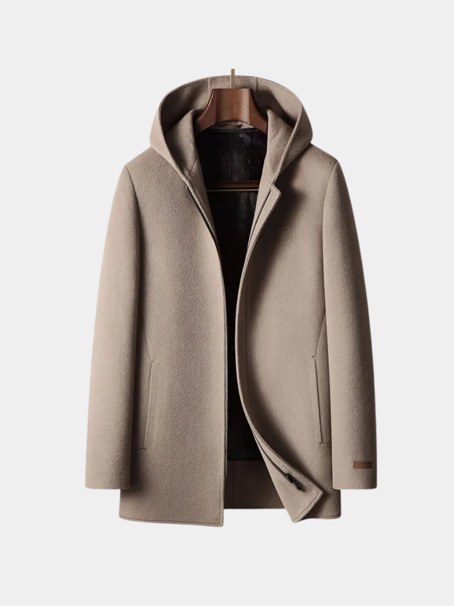 AVANOAH | WOOL HOODED COAT FOR MEN