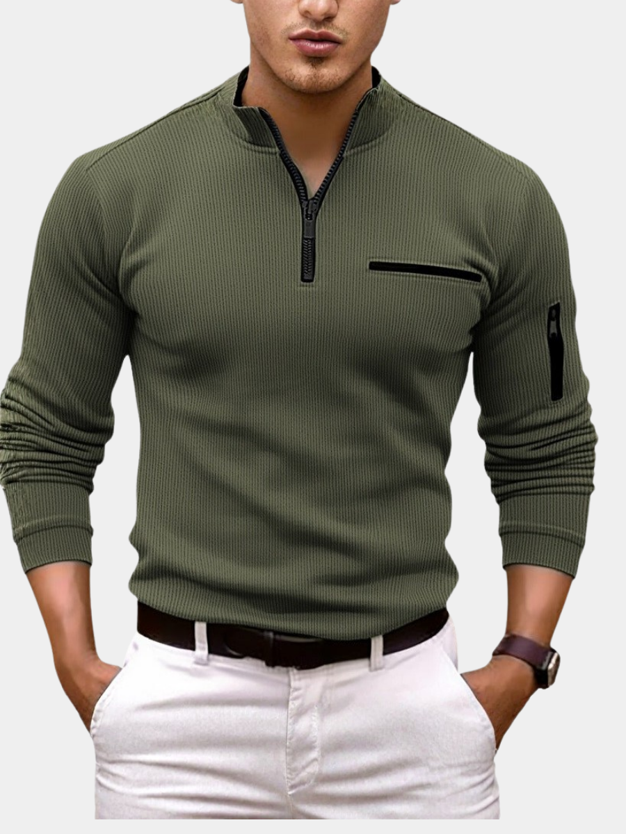AVANOAH | LONG SLEEVE SHIRT WITH ZIP