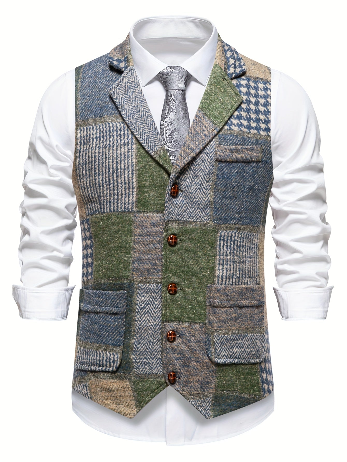 AVANOAH | FORMAL TWEED VEST FOR MEN