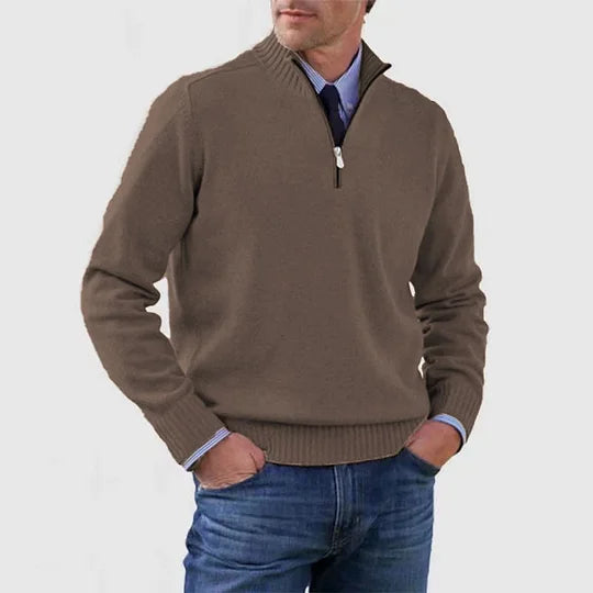 AVANOAH | ELEGANT MEN'S HALF-ZIP SWEATER