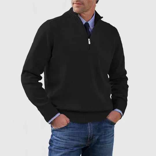 AVANOAH | ELEGANT MEN'S HALF-ZIP SWEATER