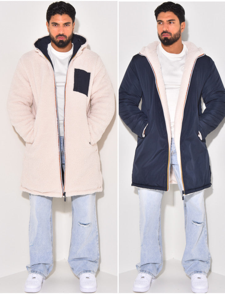 AVANOAH | LONG WARM REVERSIBLE COAT FOR MEN