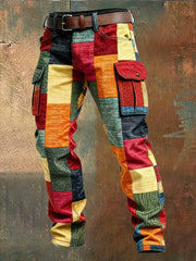 AVANOAH | PATCHWORK CARGO PANTS FOR MEN