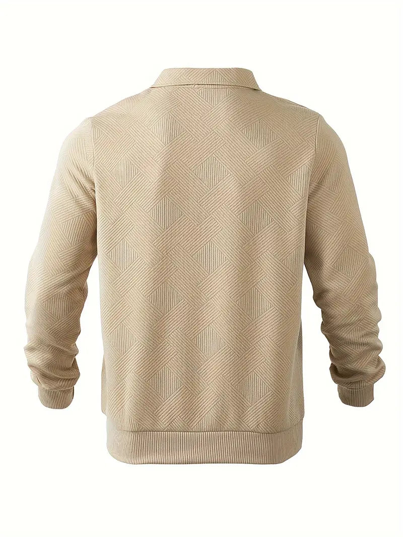 AVANOAH | GEOMETRIC KNIT PULLOVER FOR MEN