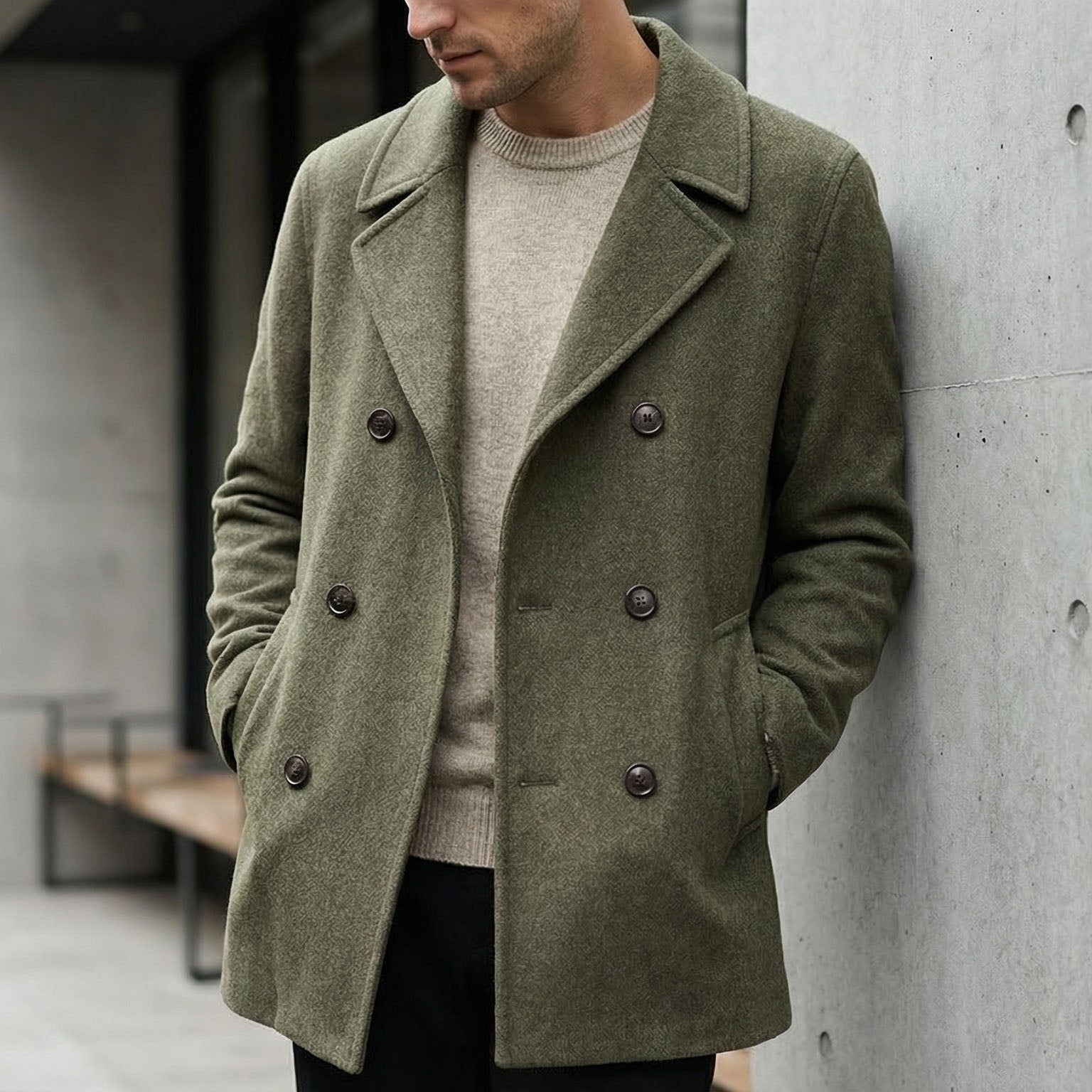 AVANOAH | STRUCTURED WOOL COAT FOR MEN