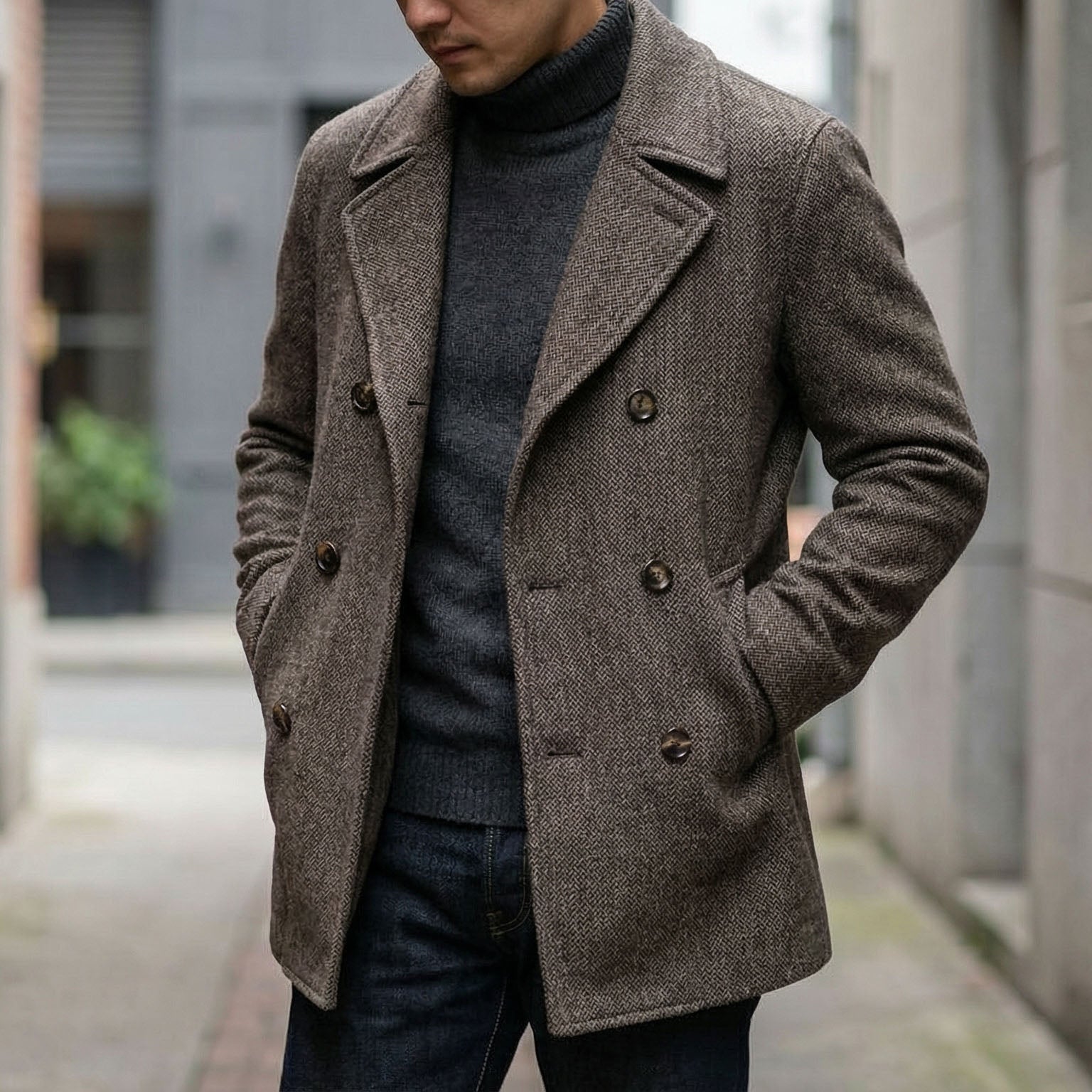 AVANOAH | STRUCTURED WOOL COAT FOR MEN