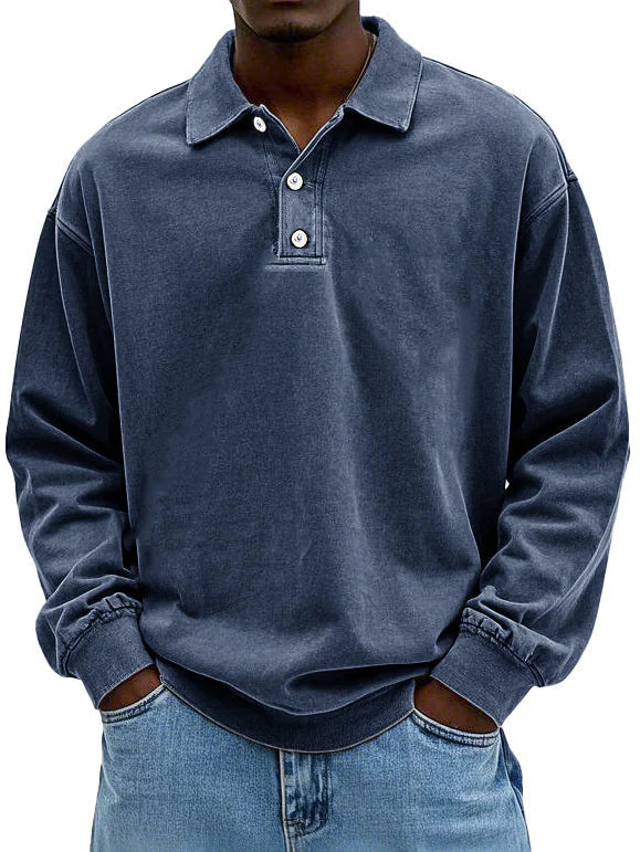 AVANOAH | DAILY LONG SLEEVE POLO SHIRT FOR MEN
