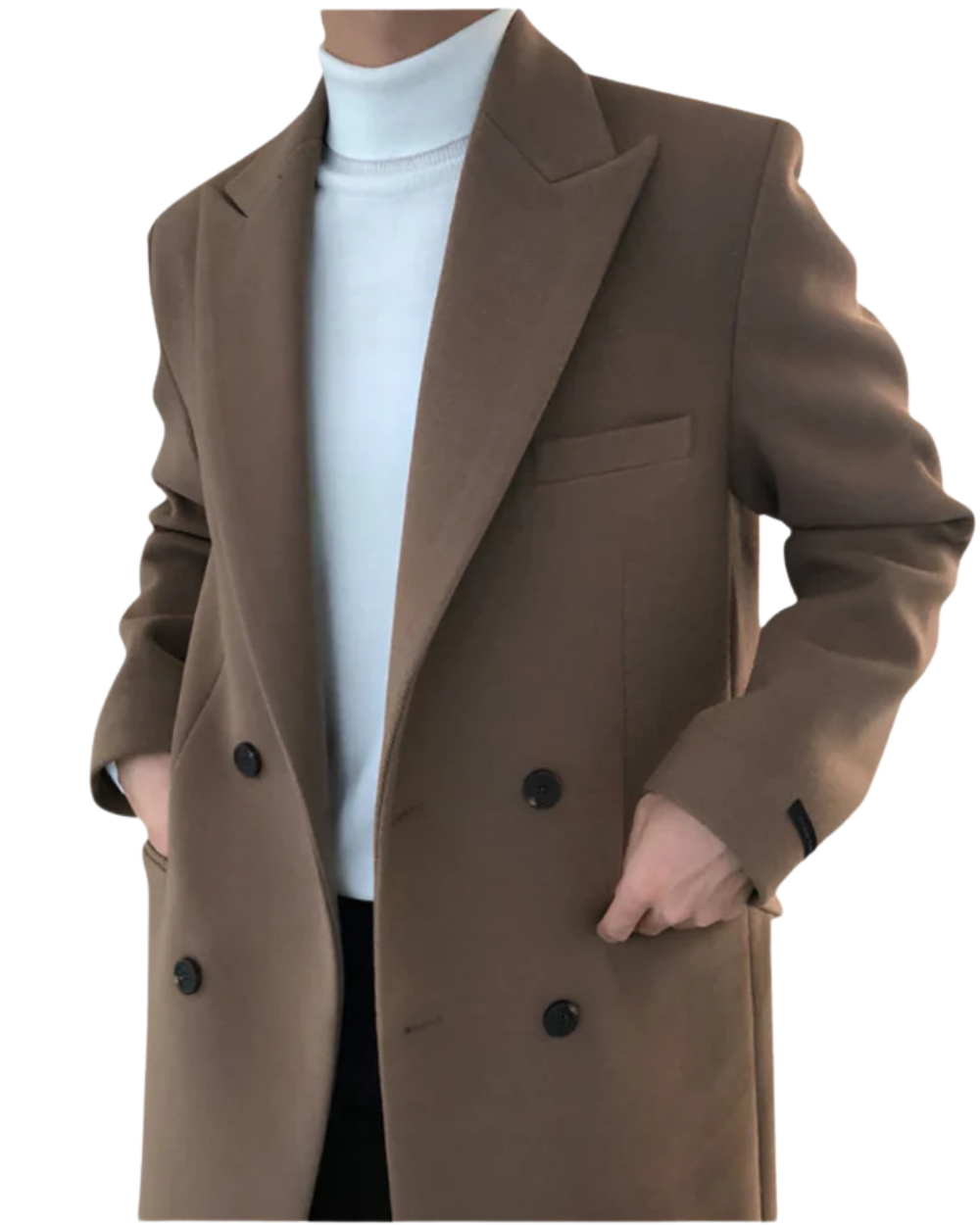 AVANOAH | ELEGANT DOUBLE-BREASTED COAT FOR MEN